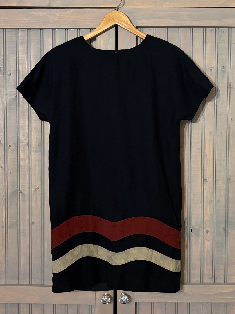 Jones New York Silk/Linen Blend Shift Dress